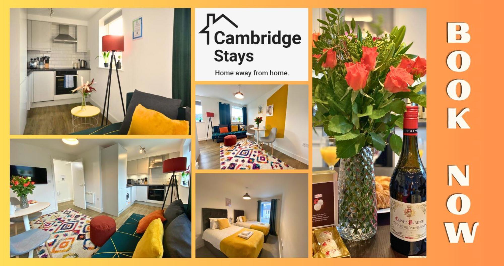 Cambridge Stays Central Apart Hotel 1Br Flats-Easy Walk To City Centre-Parking Exterior photo